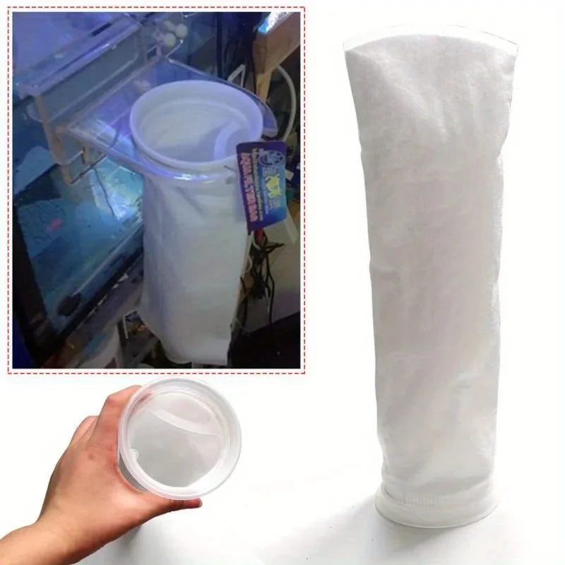 150μm Aquarium Filter Socks - Lightweight PP Mesh Filter Bag for Fish Tank/Marine Sump, 150 Micron Fine Felt Media, Easy Rinse