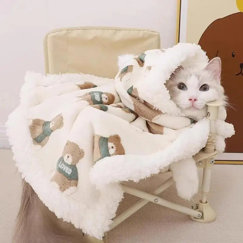 Autumn Winter Pet Dog Clothes Cloak Blanket French Bulldog Puppy Warm Windproof Jacket Sweaters For Small Dog Chihuahua Dog Coat