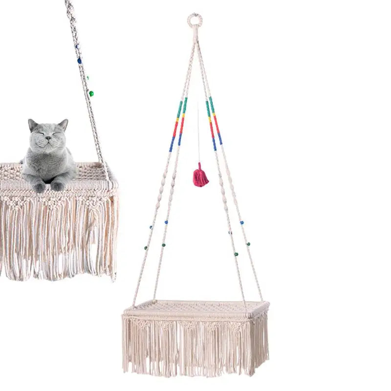 Macrame Cat Hammock