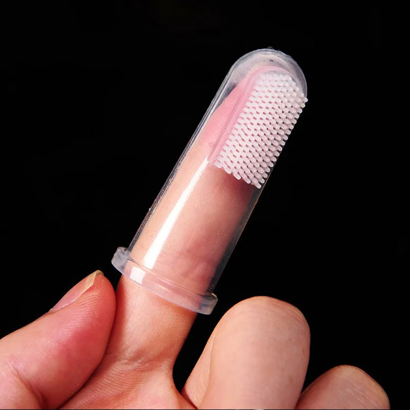 Super Soft Finger Pet Toothbrush Teddy Dog Brush Off Bad Breath Tartar Teeth Care Dogs Cat Cleaning Supplies Pet Tooth Brush