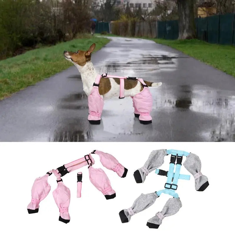 Dog Boot Waterproof Leggings For Paw Protection Dog Snow boots For Winter Dirty-Proof Anti-Fall Dog Outdoor Walking Supplies