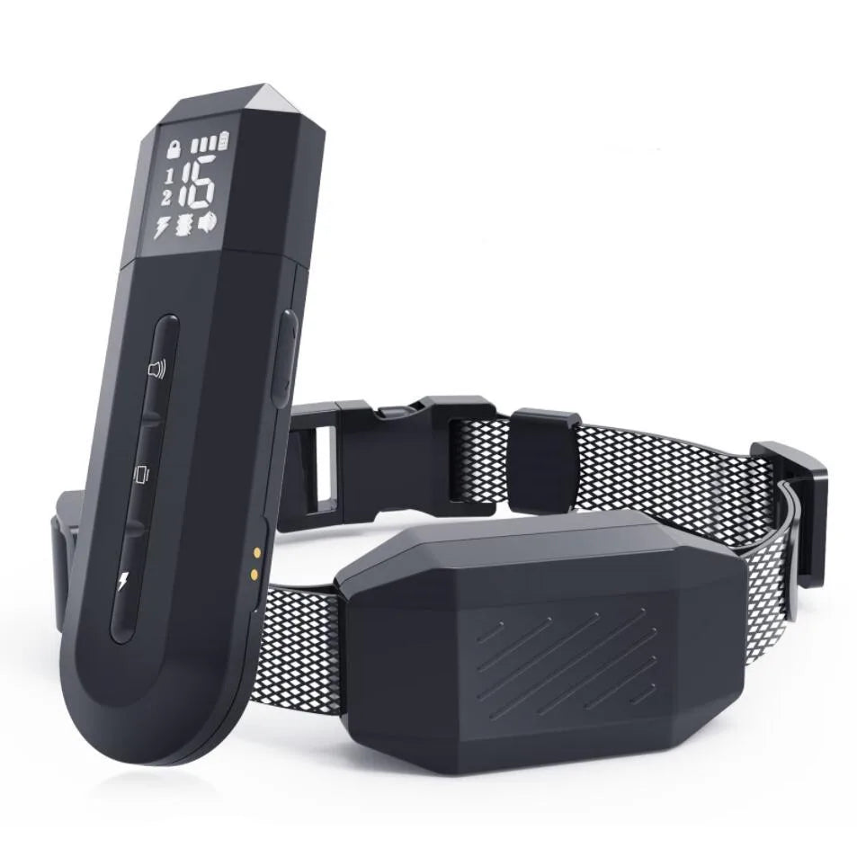 Dog Training Collar Rechargeable LCD Remote Shock PET Puppy Waterproof Trainer Dog Bark Stop Shock Collar